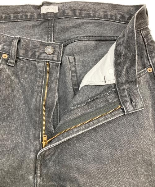 CIOTA（シオタ）CIOTA (シオタ) スビンコットン 13.5oz テーパードデニム ブラック サイズ:SIZE 34の古着・服飾アイテム
