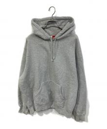SUPREME（シュプリーム）の古着「Satin Applique Hooded Sweatshirt」｜グレー