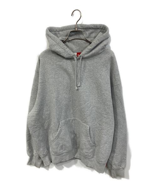 SUPREME（シュプリーム）SUPREME (シュプリーム) Satin Applique Hooded Sweatshirt グレー サイズ:SIZE Mの古着・服飾アイテム