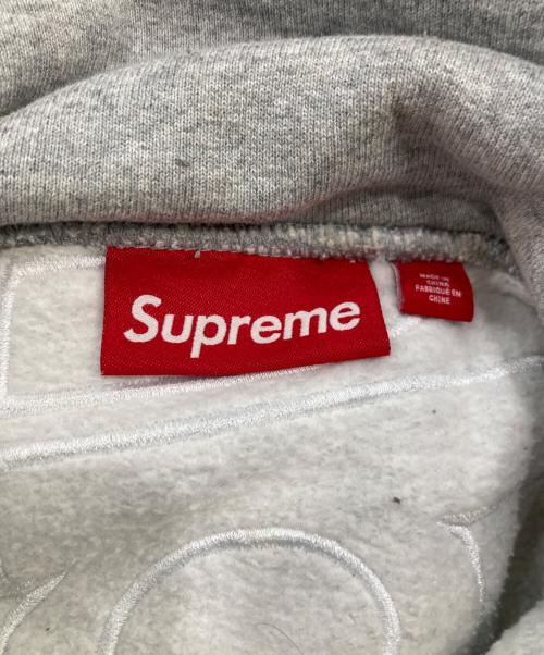 SUPREME（シュプリーム）SUPREME (シュプリーム) Satin Applique Hooded Sweatshirt グレー サイズ:SIZE Mの古着・服飾アイテム