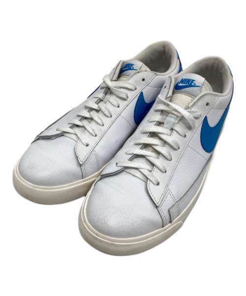 NIKE（ナイキ）NIKE (ナイキ) Blazer Low Leather ホワイト×ブルー サイズ:28.5の古着・服飾アイテム