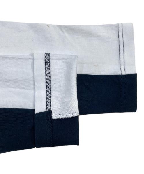 EMPORIO ARMANI（エンポリオ アルマーニ）EMPORIO ARMANI (エンポリオ アルマーニ) ロゴカットソー ネイビー サイズ:SIZE Sの古着・服飾アイテム