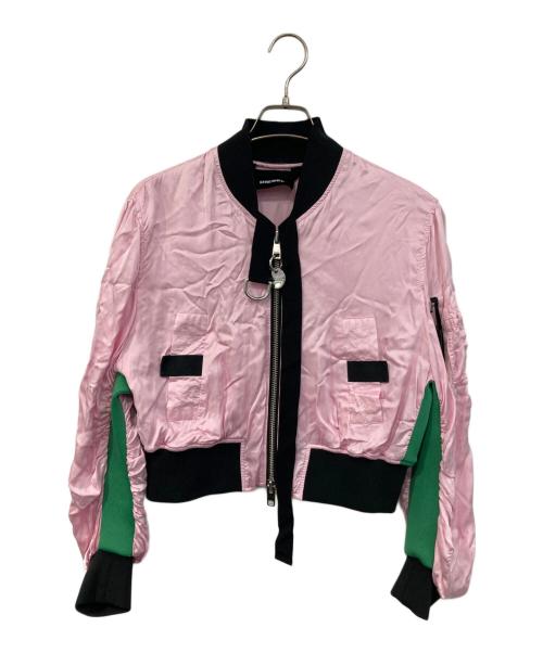 DIESEL（ディーゼル）DIESEL (ディーゼル) ジップアップブルゾン ピンク サイズ:SIZE Sの古着・服飾アイテム