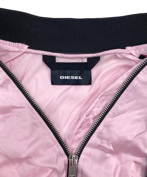 DIESEL（ディーゼル）DIESEL (ディーゼル) ジップアップブルゾン ピンク サイズ:SIZE Sの古着・服飾アイテム