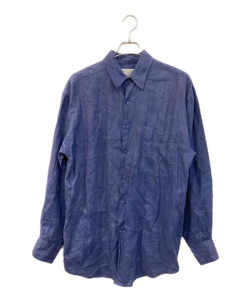 GOOUCH（グーチ）GOOUCH (グーチ) リネンシャツ ネイビー サイズ:SIZE Mの古着・服飾アイテム