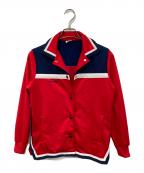 adidasアディダス）の古着「70’s 西ドイツ スナップパッチ トラックジャケット」｜レッド×ネイビー
