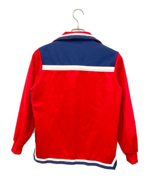 adidas（アディダス）adidas (アディダス) 70’s 西ドイツ スナップパッチ トラックジャケット レッド×ネイビー サイズ:SIZE Mの古着・服飾アイテム