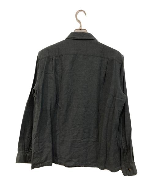 MARGARET HOWELL（マーガレットハウエル）MARGARET HOWELL (マーガレットハウエル) カシミヤ混シャツ グレー サイズ:SIZE Lの古着・服飾アイテム