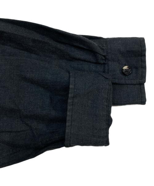 MARGARET HOWELL（マーガレットハウエル）MARGARET HOWELL (マーガレットハウエル) カシミヤ混シャツ グレー サイズ:SIZE Lの古着・服飾アイテム
