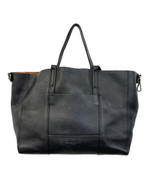 GIANNI CHIARINI（ジャンニ キアリーニ）GIANNI CHIARINI (ジャンニ キアリーニ) スーパーライトMトートバッグ ブラックの古着・服飾アイテム