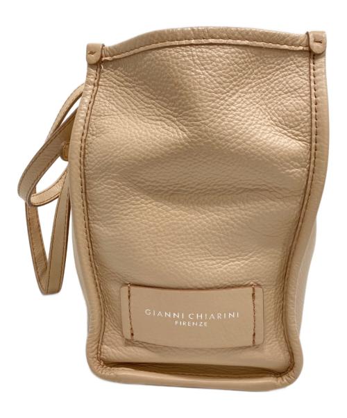 GIANNI CHIARINI（ジャンニ キアリーニ）GIANNI CHIARINI (ジャンニ キアリーニ) マルチェッラトートバッグ ベージュの古着・服飾アイテム
