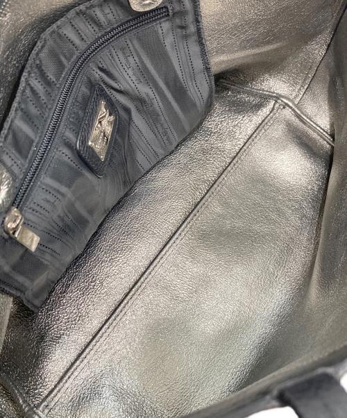 Salvatore Ferragamo（サルヴァトーレ フェラガモ）Salvatore Ferragamo (サルヴァトーレ フェラガモ) ダブルガンチーニレザートートバッグ ブラックの古着・服飾アイテム