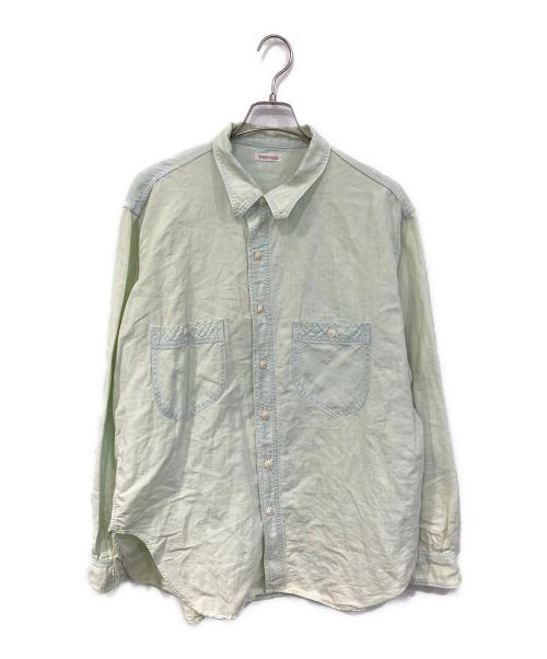 NICENESS（ナイスネス）NICENESS (ナイスネス) ELMES アーティキュレイテッドシャツ ICE BLUE サイズ:SIZE Lの古着・服飾アイテム