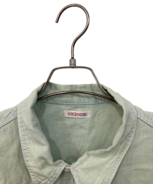 NICENESS（ナイスネス）NICENESS (ナイスネス) ELMES アーティキュレイテッドシャツ ICE BLUE サイズ:SIZE Lの古着・服飾アイテム