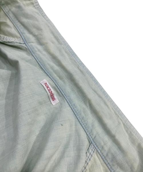 NICENESS（ナイスネス）NICENESS (ナイスネス) ELMES アーティキュレイテッドシャツ ICE BLUE サイズ:SIZE Lの古着・服飾アイテム