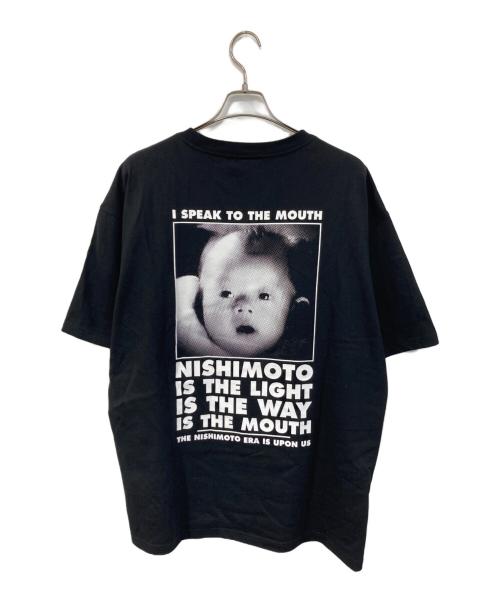 TASHIRO IS THE MOUTH（タシロ・イズ・ザ・マウス）TASHIRO IS THE MOUTH  (タシロ・イズ・ザ・マウス) プリントTシャツ ブラック サイズ:SIZE XLの古着・服飾アイテム