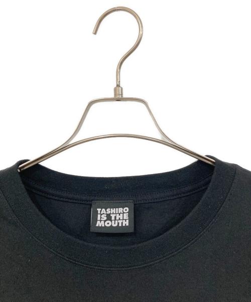 TASHIRO IS THE MOUTH（タシロ・イズ・ザ・マウス）TASHIRO IS THE MOUTH  (タシロ・イズ・ザ・マウス) プリントTシャツ ブラック サイズ:SIZE XLの古着・服飾アイテム