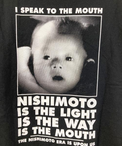TASHIRO IS THE MOUTH（タシロ・イズ・ザ・マウス）TASHIRO IS THE MOUTH  (タシロ・イズ・ザ・マウス) プリントTシャツ ブラック サイズ:SIZE XLの古着・服飾アイテム