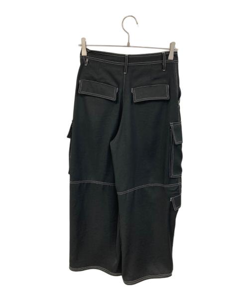 MAISON SPECIAL（メゾンスペシャル）MAISON SPECIAL (メゾンスペシャル) Zip Design Satin Cargo Pants ブラック サイズ:36の古着・服飾アイテム
