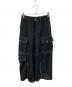 MAISON SPECIAL（メゾンスペシャル）の古着「Zip Design Satin Cargo Pants」｜ブラック