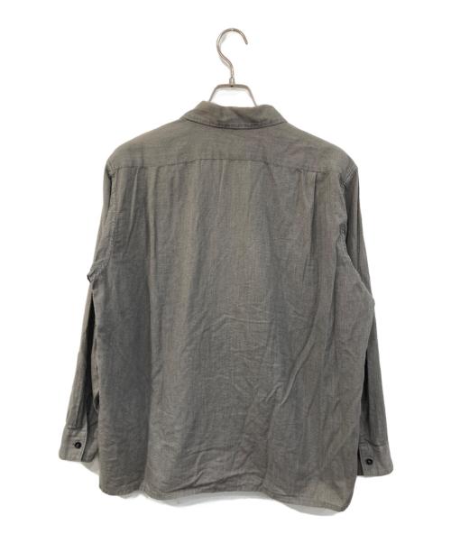 COMOLI（コモリ）COMOLI (コモリ) ヨリ杢 オープンカラーシャツ グレー サイズ:SIZE 2の古着・服飾アイテム