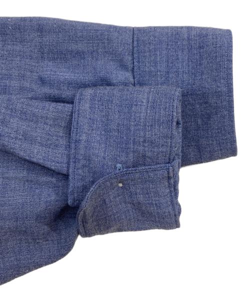 COMOLI（コモリ）COMOLI (コモリ) ヴィスコースウール オープンカラーシャツ ブルー サイズ:SIZE 2の古着・服飾アイテム