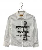 Hysteric Glamourヒステリックグラマー）の古着「BAD GIRL REMIXES コンパクトシャツ」｜ホワイト