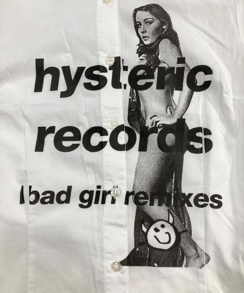 Hysteric Glamour（ヒステリックグラマー）Hysteric Glamour (ヒステリックグラマー) BAD GIRL REMIXES コンパクトシャツ ホワイト サイズ:SIZE Mの古着・服飾アイテム