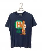 Hysteric Glamourヒステリックグラマー）の古着「H HOURS Tシャツ/エイチ アワーズ」｜ネイビー