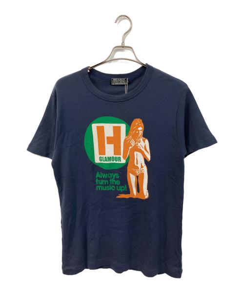 Hysteric Glamour（ヒステリックグラマー）Hysteric Glamour (ヒステリックグラマー) H HOURS Tシャツ/エイチ アワーズ ネイビー サイズ:SIZE Lの古着・服飾アイテム