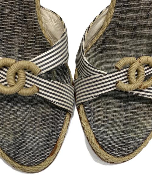 CHANEL（シャネル）CHANEL (シャネル) マリンウェッジソールサンダル ベージュ サイズ:SIZE 37の古着・服飾アイテム