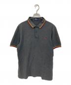 FRED PERRYフレッドペリー）の古着「ロゴポロシャツ」｜グレー