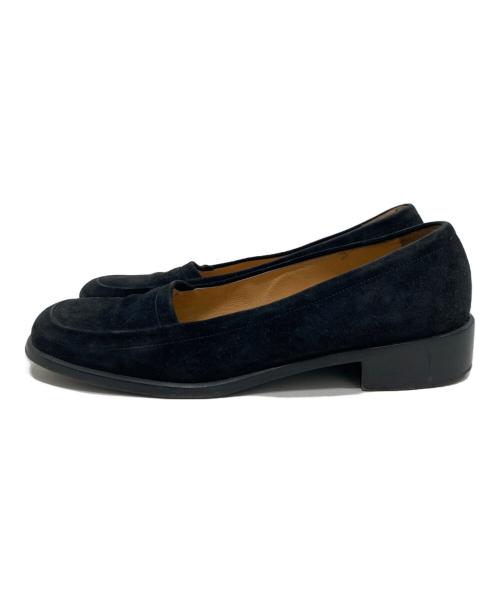HERMES（エルメス）HERMES (エルメス) スウェードパンプス ブラック サイズ:SIZE 37の古着・服飾アイテム