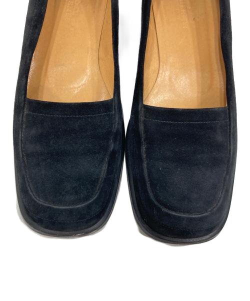 HERMES（エルメス）HERMES (エルメス) スウェードパンプス ブラック サイズ:SIZE 37の古着・服飾アイテム