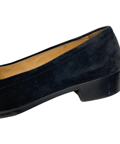 HERMES（エルメス）HERMES (エルメス) スウェードパンプス ブラック サイズ:SIZE 37の古着・服飾アイテム