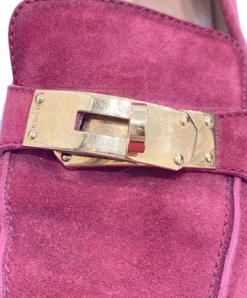 HERMES（エルメス）HERMES (エルメス) ケリー金具ローファー レッド サイズ:SIZE 37 1/2の古着・服飾アイテム