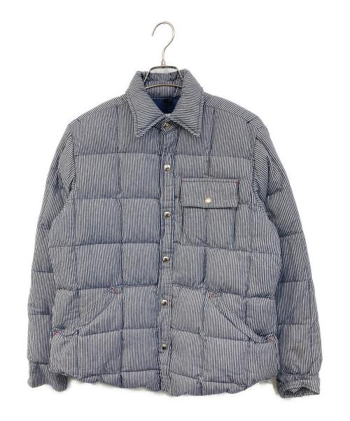 Crescent Down Works（クレセントダウンワークス）Crescent Down Works (クレセントダウンワークス) ヒッコリーストライプ ダウンシャツ ネイビー サイズ:SIZE Lの古着・服飾アイテム