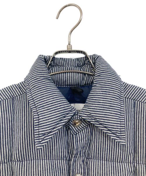 Crescent Down Works（クレセントダウンワークス）Crescent Down Works (クレセントダウンワークス) ヒッコリーストライプ ダウンシャツ ネイビー サイズ:SIZE Lの古着・服飾アイテム