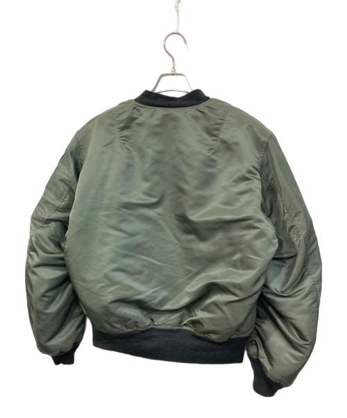 REAL SIMONS（リアル・シモンズ）REAL SIMONS (リアル・シモンズ) MA-1 フライトジャケット グリーン サイズ:SIZE Lの古着・服飾アイテム