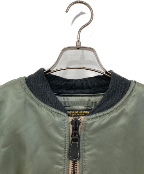 REAL SIMONS（リアル・シモンズ）REAL SIMONS (リアル・シモンズ) MA-1 フライトジャケット グリーン サイズ:SIZE Lの古着・服飾アイテム