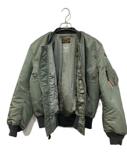 REAL SIMONS（リアル・シモンズ）REAL SIMONS (リアル・シモンズ) MA-1 フライトジャケット グリーン サイズ:SIZE Lの古着・服飾アイテム