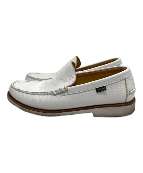 PARABOOT（パラブーツ）PARABOOT (パラブーツ) レザースリッポン ホワイト サイズ:SIZE 8の古着・服飾アイテム
