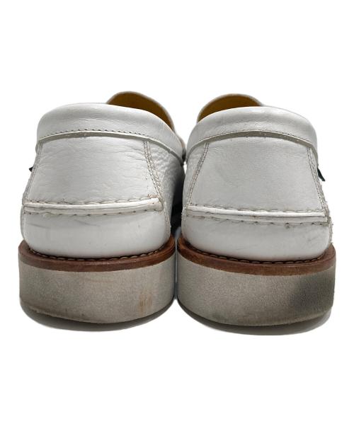 PARABOOT（パラブーツ）PARABOOT (パラブーツ) レザースリッポン ホワイト サイズ:SIZE 8の古着・服飾アイテム