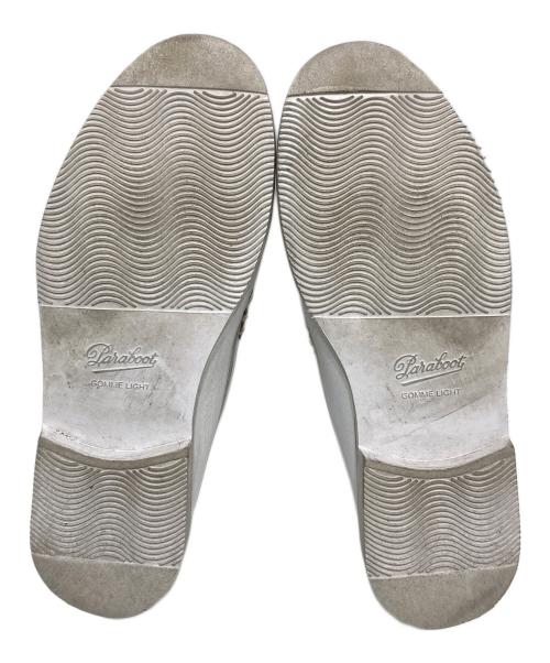 PARABOOT（パラブーツ）PARABOOT (パラブーツ) レザースリッポン ホワイト サイズ:SIZE 8の古着・服飾アイテム