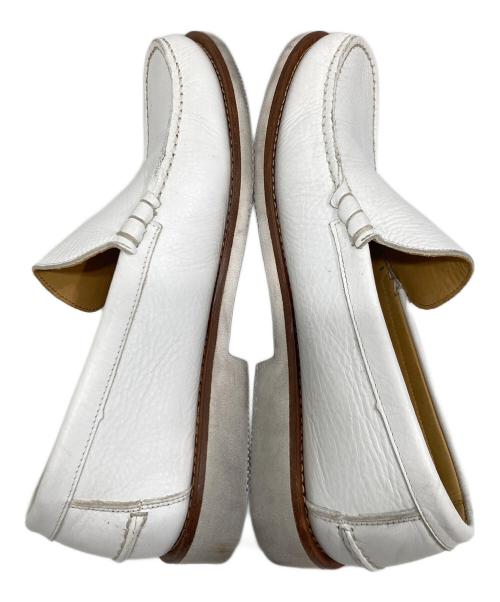 PARABOOT（パラブーツ）PARABOOT (パラブーツ) レザースリッポン ホワイト サイズ:SIZE 8の古着・服飾アイテム