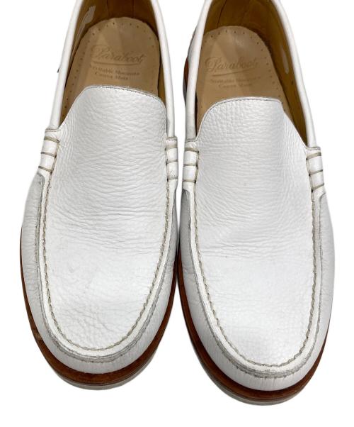 PARABOOT（パラブーツ）PARABOOT (パラブーツ) レザースリッポン ホワイト サイズ:SIZE 8の古着・服飾アイテム