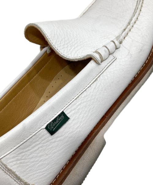 PARABOOT（パラブーツ）PARABOOT (パラブーツ) レザースリッポン ホワイト サイズ:SIZE 8の古着・服飾アイテム