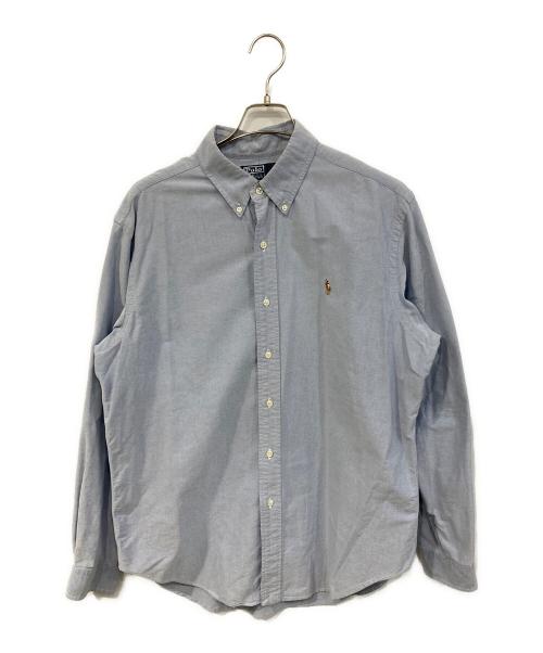POLO RALPH LAUREN（ポロ・ラルフローレン）POLO RALPH LAUREN (ポロ・ラルフローレン) ボタンダウンシャツ ブルー サイズ:SIZE Lの古着・服飾アイテム