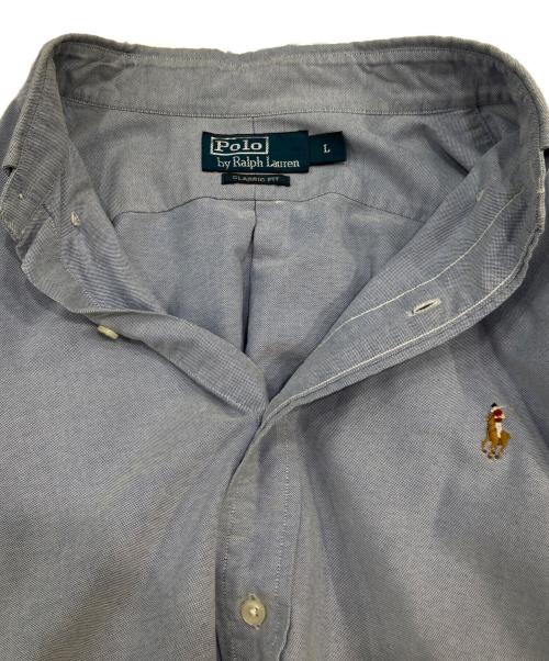 POLO RALPH LAUREN（ポロ・ラルフローレン）POLO RALPH LAUREN (ポロ・ラルフローレン) ボタンダウンシャツ ブルー サイズ:SIZE Lの古着・服飾アイテム