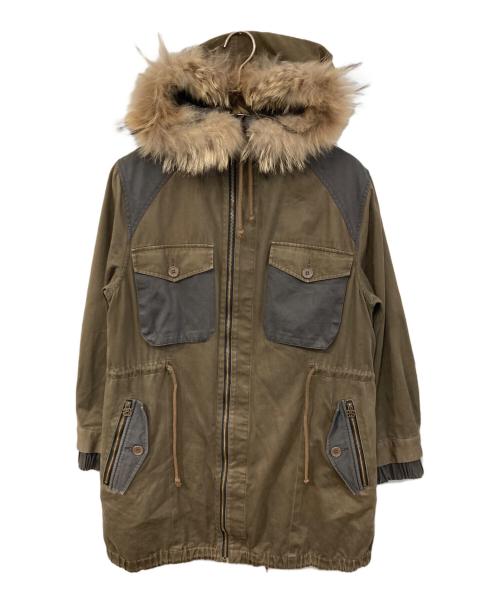 stussy（ステューシー）stussy (ステューシー) モッズコート ブラウン サイズ:SIZE Mの古着・服飾アイテム